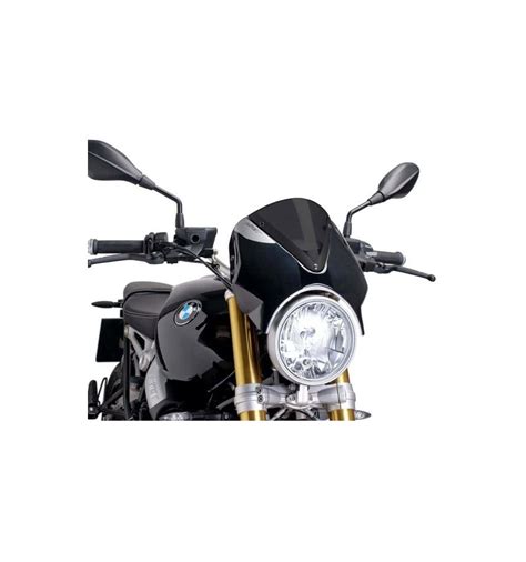 Cupolino Puig Retro Nero E Fume Scuro Per BMW R Nine T E R Nine T Pure