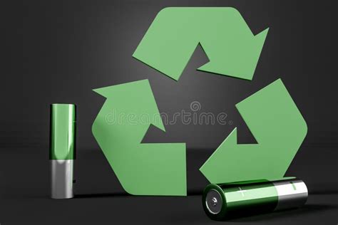 Recycle Batteries Stock Vector Illustration Of Sign 54259281