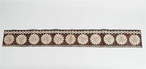 Hiapo Masi With Natural Dyes And Floral Patterning Se Asia Oceania