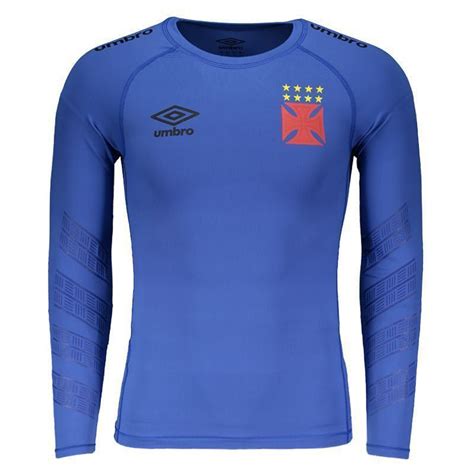 Camisa T Rmica Umbro Vasco Goleiro Manga Longa Royal Futfanatics