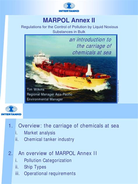marpol annex ii regulations  liquid noxious substances