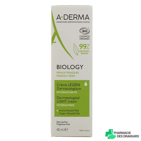 Crème hydratante dermatologique Bio A Derma Biology