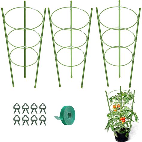 Snapklik.com : KLS 3 Pack Tomato Cage For Pots Plant Support, Upgrade