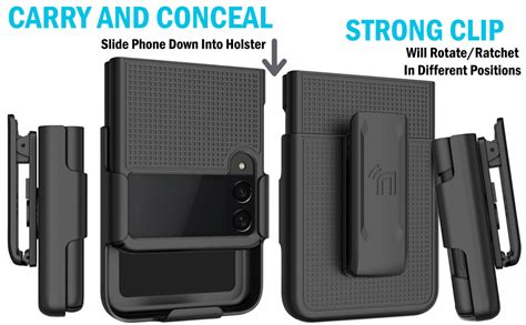 Amazon Case With Clip For Galaxy Z Flip 3 5G Nakedcellphone Grid