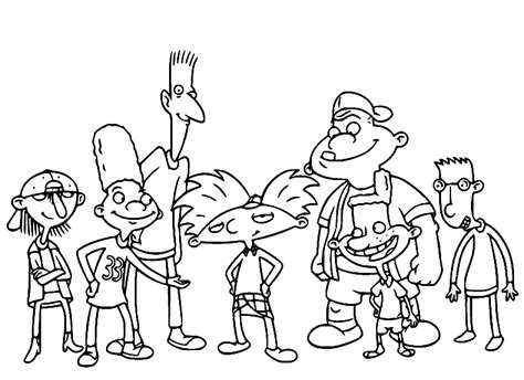 Hey Arnold Helga Coloring Pages