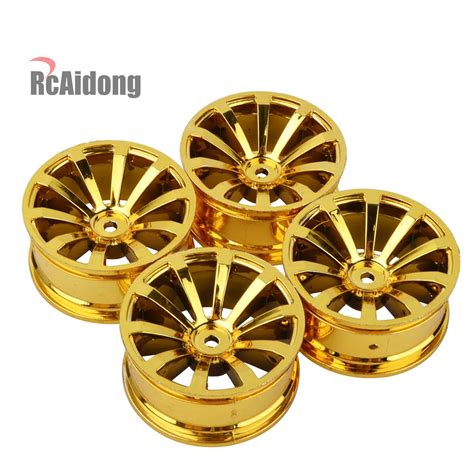 Aliexpress Buy Rc Car On Road Racing Gold Spoke Wheel Rim