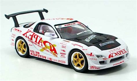 Diecast Model Cars Mazda Rx7 2003 143 Aoshima D1 Project Fd3s Apex