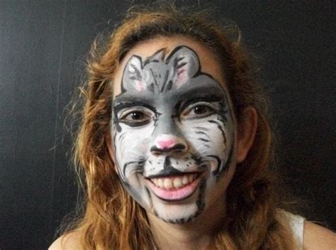 Grey Cat Face Paint | Face painting, Halloween face makeup, Face
