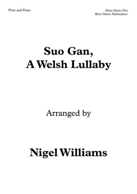 Suo Gan A Welsh Lullaby For Flute And Piano Flute Solo Digital