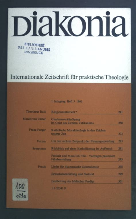 Religionsunterricht in Diakonia Internationale Zeitschrift für