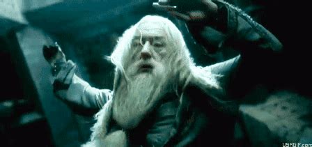 Dumbledore Death Scene Harry Potter GIF Animation