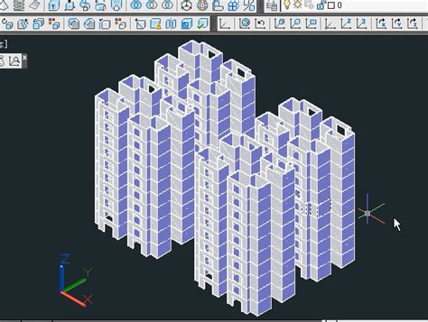 吳老師教學部落格 Autocad2012 3d入門第4次大樓社區範例