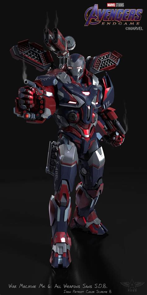 ArtStation Avengers Endgame Iron Patriot Iron Man All Armors