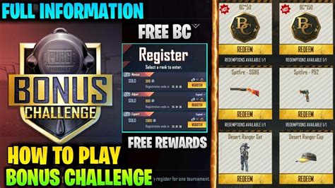 How To Play Bonus Challenge In Pubg Mobile Lite Full Information