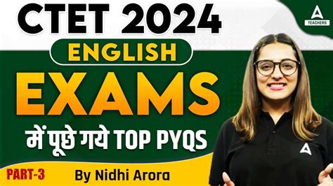 Ctet English Previous Year Question Paper By Nidhi Arora Ctet English