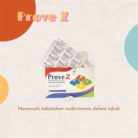 Jual PROMO Prove Z 100 Kaplet Suplemen Zinc Dan Multivitamin