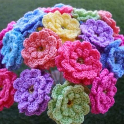 Most Beautiful Crochet Flower Bouquet Patterns Zamiguz