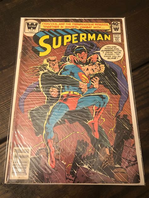 Vintage Whitman Superman Comic Book Etsy