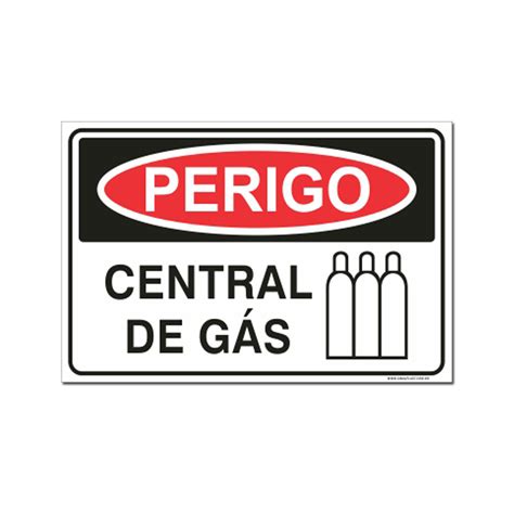 Placa Perigo Central De G S Cm Ps Mm Sinalplast Placas De