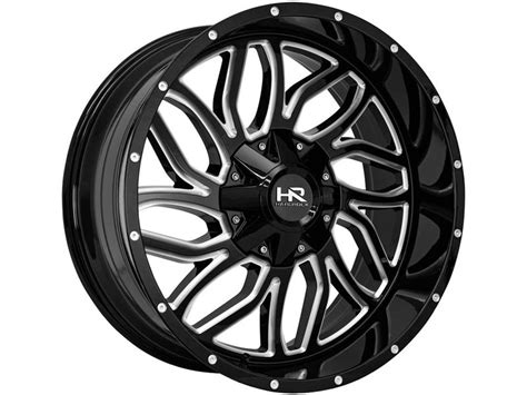 Hardrock Hardrock Milled Gloss Black Destroyer Wheel SKU