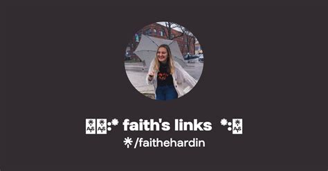 ﾟ faith s links Listen on Spotify Linktree