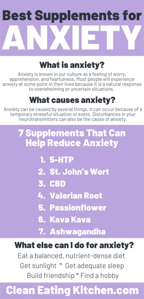 7 Best Supplements for Anxiety - Clean Eating Kitchen