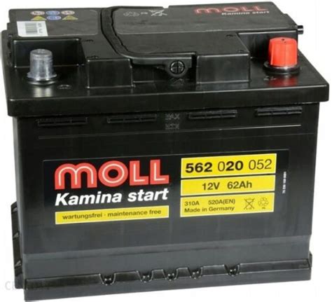 Moll Akumulator 12V 60Ah 390A P Plus Kamina Start PV FORUM