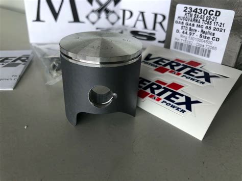 NEW Vertex Piston Kit For 2009 2021 KTM 65 SX SX65 TC65 MC65 STD Bore