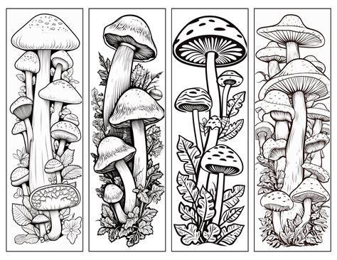 Mushroom Bookmark Collections for Avid Readers