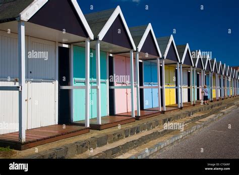 Beach Huts At Bridlington Yorkshire Stock Photo Alamy