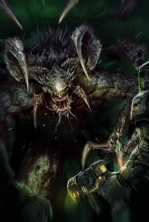 evolving space monster  artwork   series