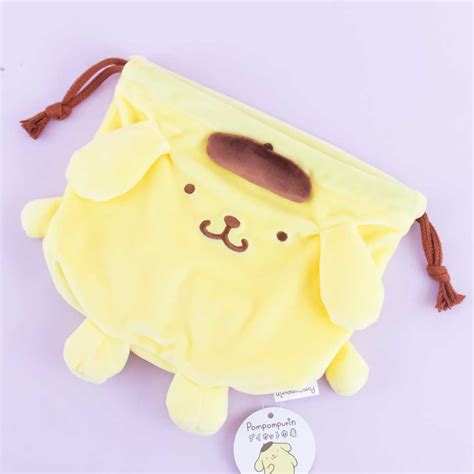 Pompompurin Die Cut Drawstring Bag Blippo Kawaii Shop