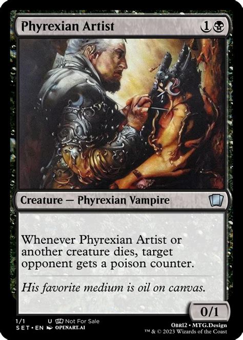 Phyrexian Artist : r/custommagic