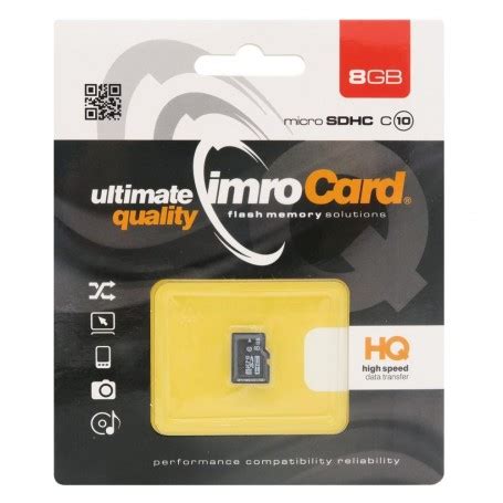 K B Imro Micro Sdhc Gb Class Uhs Hukommelseskort Caseonline Dk