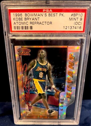 Kobe Bryant Rookie Bowmans Best Atomic Refractor PSA 9 OC EBay