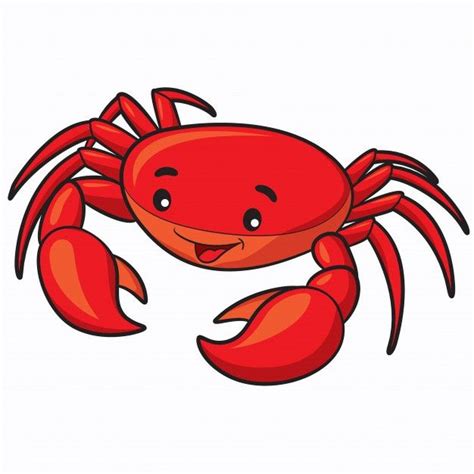 Cartoon Crab Vector Illustration