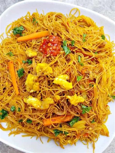 Spicy Singapore Noodles Vermicelli Recipes Asian Noodle Recipes