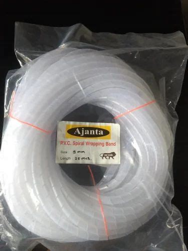 Round 9mm PVC Spiral Wrapping Band 25 M At 75 Piece In Ahmedabad