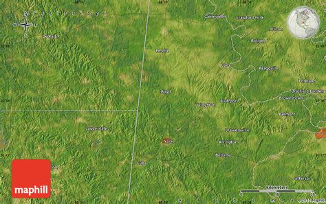 Satellite Map of Boligee