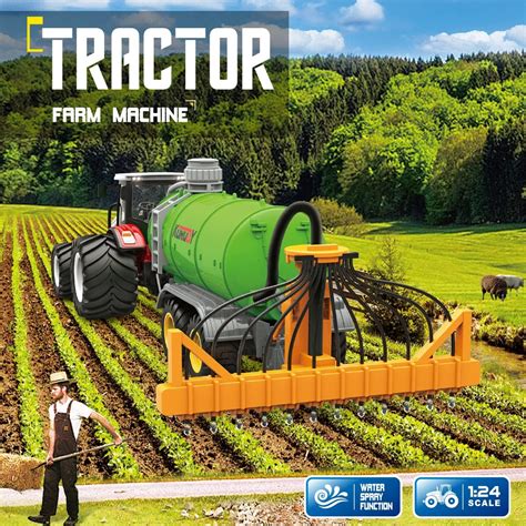 fisca Tractor RC Camión de granja a control remoto con esparcidor