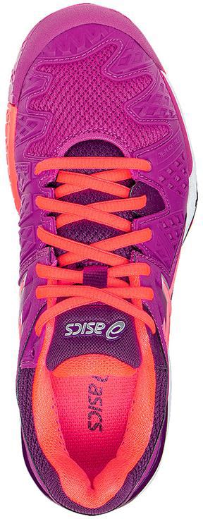 Asics Gel Resolution 6 Berry Flash Coral Plum Tennis Zone Teniso