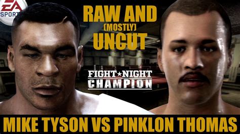 Mike Tyson Vs Pinklon Thomas ★ Tyson Raw And Mostly Uncut ★ Full