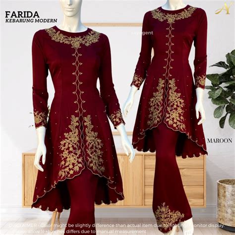 Kebarung Moden Farida Baju Kebarung Modern Baju Raya Tunang Nikah