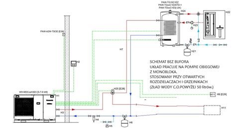 Us Uga Monta U Hydraulicznego Pompy Ciep A Zgodnie Z Schematem Pompa