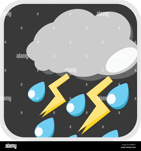 Rain storm weather illustration Stock Vector Image & Art - Alamy