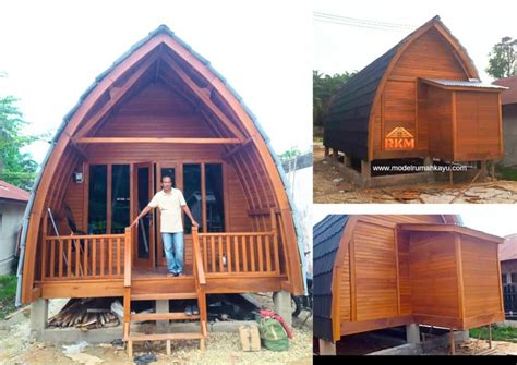 Rumah Lumbung Kayu Ukuran 4x6 Meter Harga Ekonomis