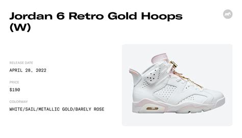 Jordan Retro Gold Hoops W Dh Raffles Where To Buy