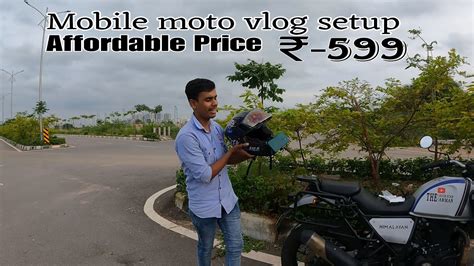 Most Affordable Phone Moto Vlogging Setup Mobile Motovlog Setup With Mic Hkd Rider Ep 05