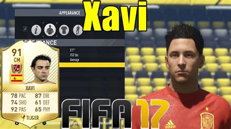 FIFA 17 Xavi Virtual Pro Look A Like Tutorial With Stats YouTube