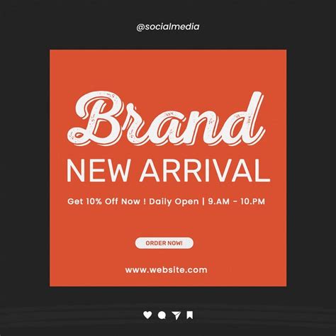 Premium Psd New Arrival Brand Instagram Post Template Psd Design